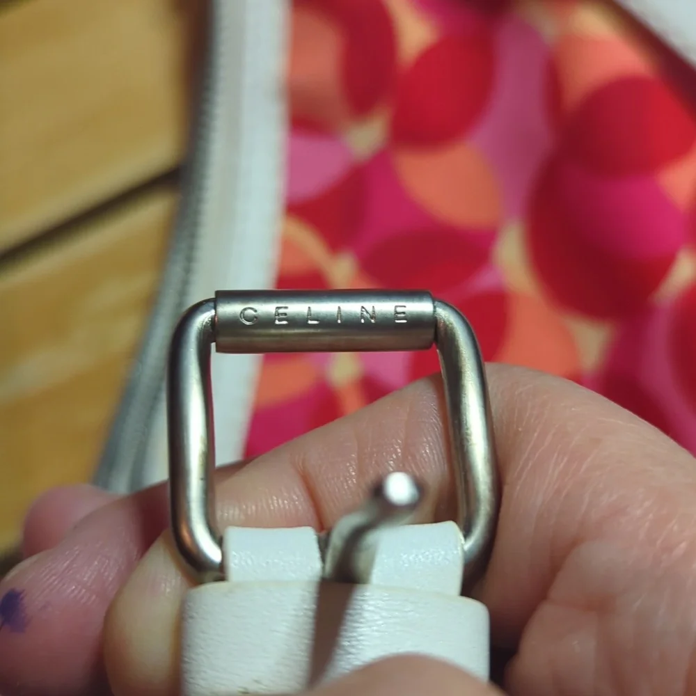 Celine Pink and Red Patterned Shoulder Bag Almost In New Condition - Picture 7 of 7